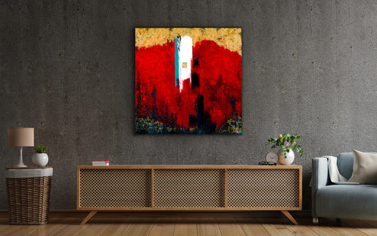 Plexikép - 90x90 cm - Romulus Augustulus trónfosztása